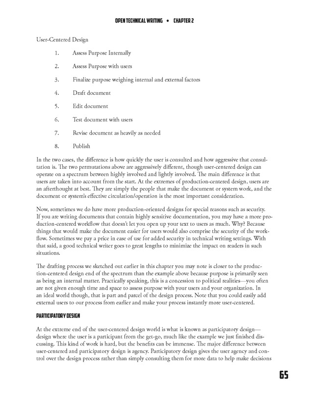 Open Technical Writing - New Page